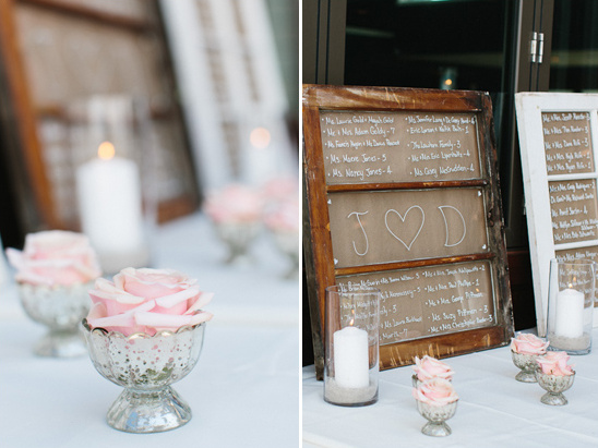 reception seating assignment display