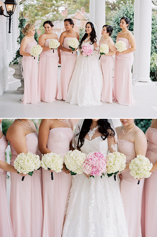 pale pink bridesmaid dresses @weddingchicks