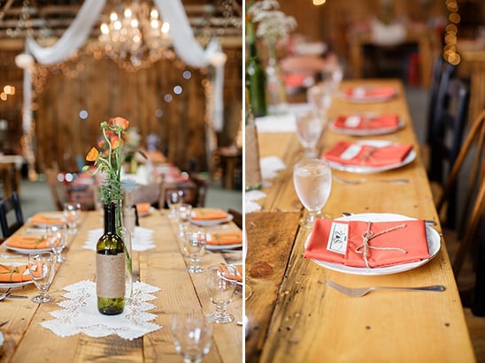 Rustic wedding reception ideas @weddingchicks