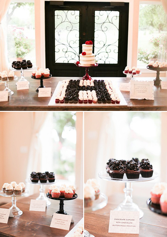 cupcake dessert table @weddingchicks