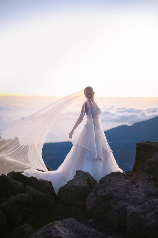 bridal portrait in Hawaii