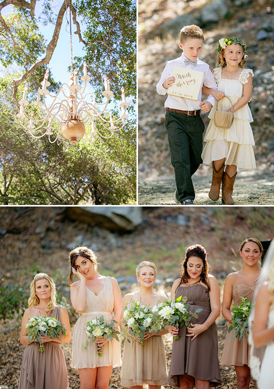 rustic outdoor wedding ceremony @weddingchicks