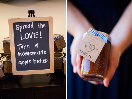 apple butter wedding favors