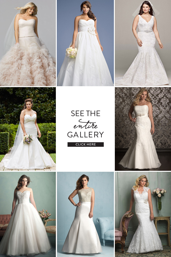 plus sized wedding gowns