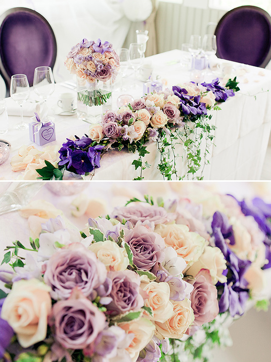royal purple wedding decor @weddingchicks