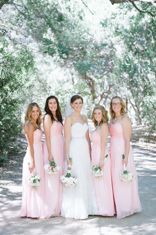 light pink bridesmaids