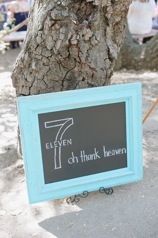 oh thank heaven seven eleven wedding sign