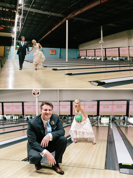 fun bowling alley photos @weddingchicks