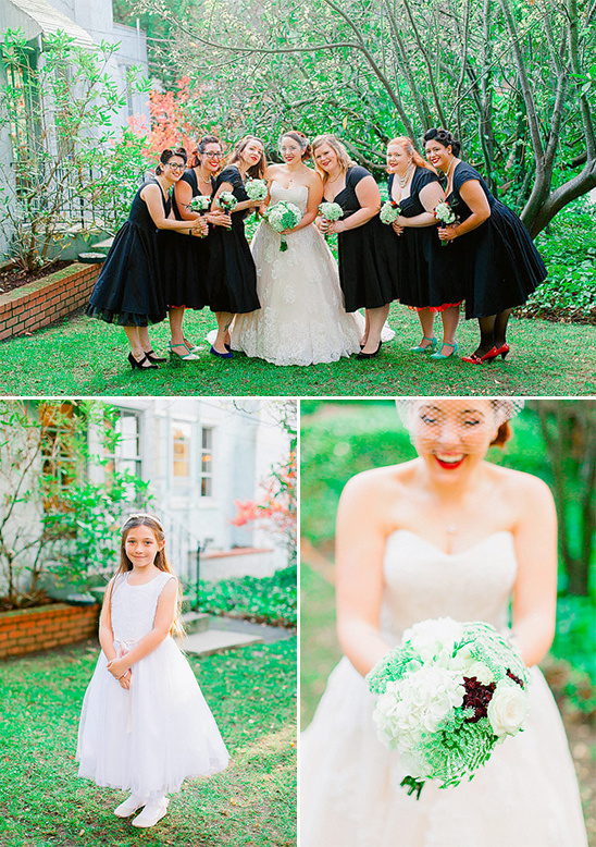 black bridesmaid dresses @weddingchicks