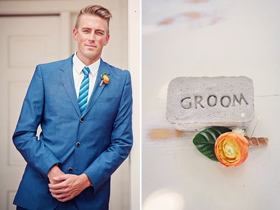 blue groomsman suits @weddingchicks