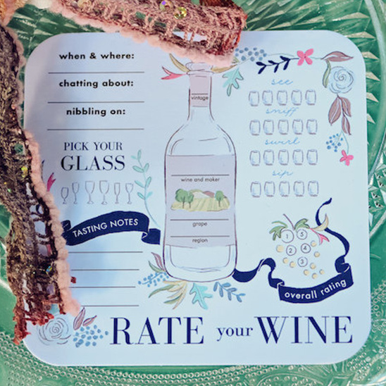 rate your wine card @weddingchicks