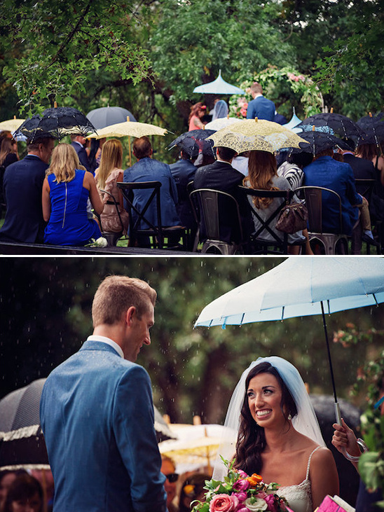 rainy day wedding @weddingchicks