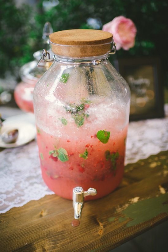 raspberry mint lemonade @weddingchicks