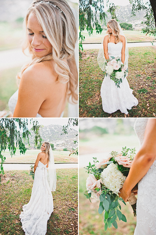 lace overlay wedding dress from Watters @weddingchicks
