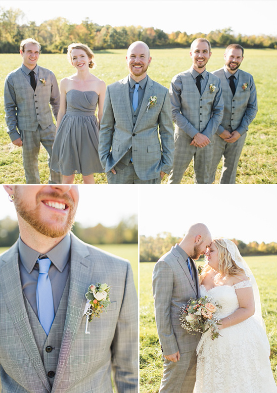 grey groomsmen and groomslady look @weddingchicks