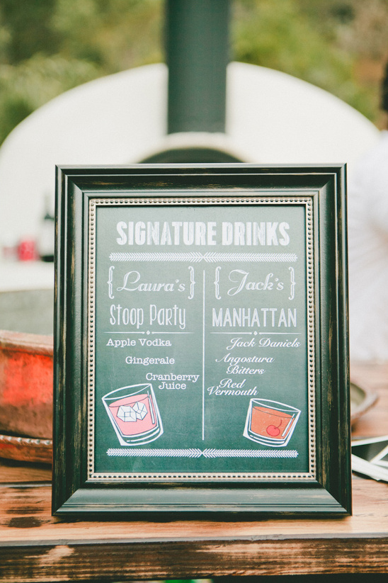 signature cocktails @weddingchicks