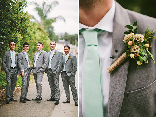 mint and grey groomsmen @weddingchicks