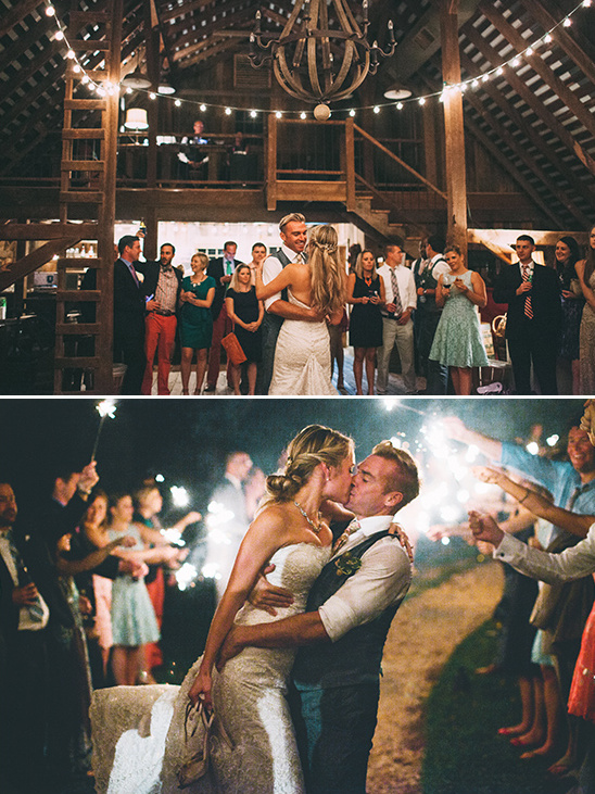 first dance and sparkler exit