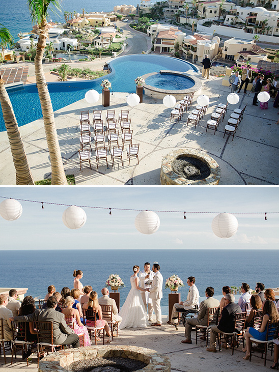 poolside and oceanside wedding ceremony @weddingchicks
