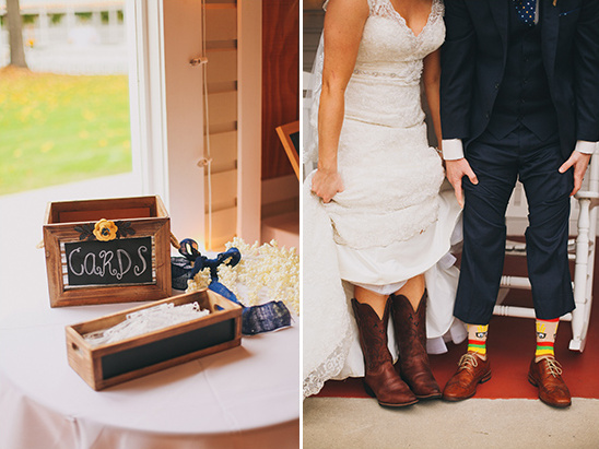 card table and fancy wedding shoes @weddingchicks