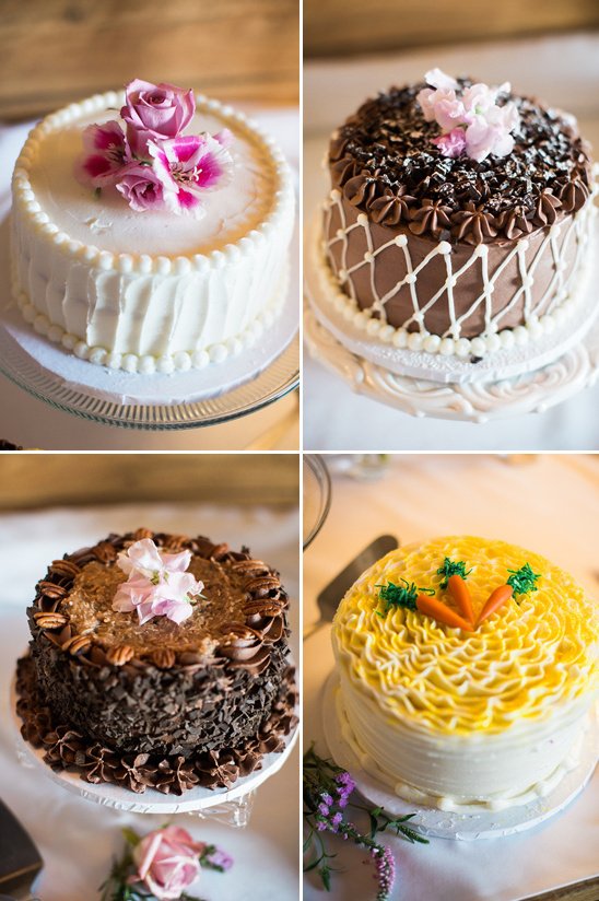 assorted wedding cake options @weddingchicks