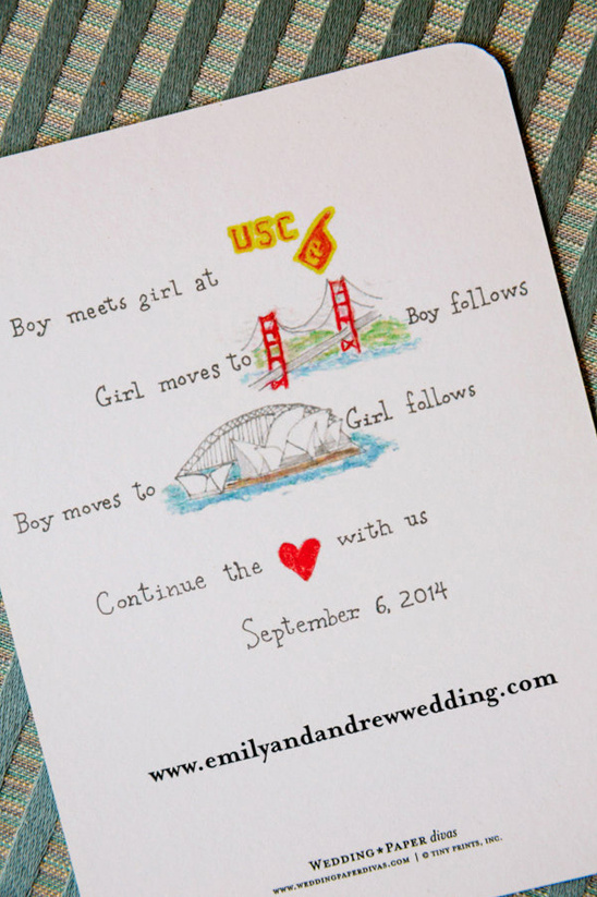 cute customized wedding stationery from The Wedding Paper Divas @weddingchicks