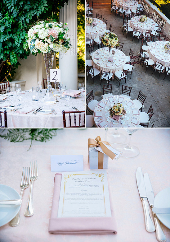 formal pink and gold reception @weddingchicks