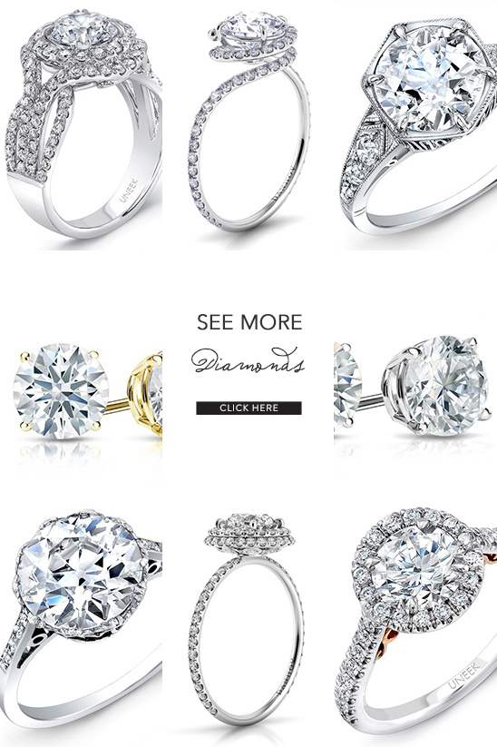 Sparkling diamond rings collection for engagement or wedding