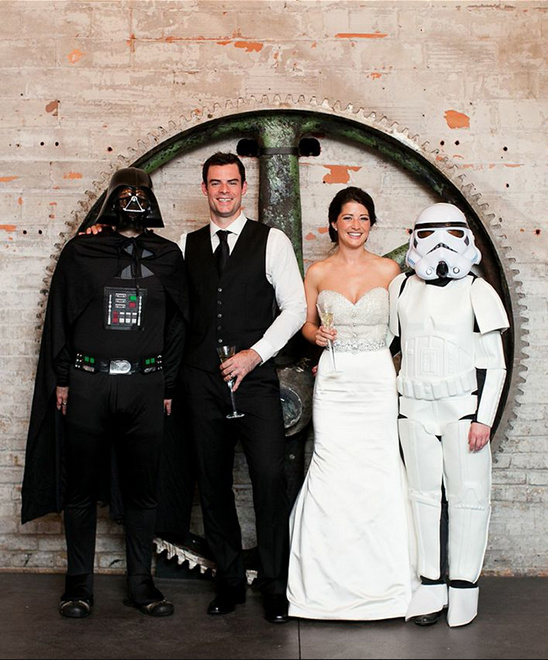 Star Wars wedding guests @weddingchicks