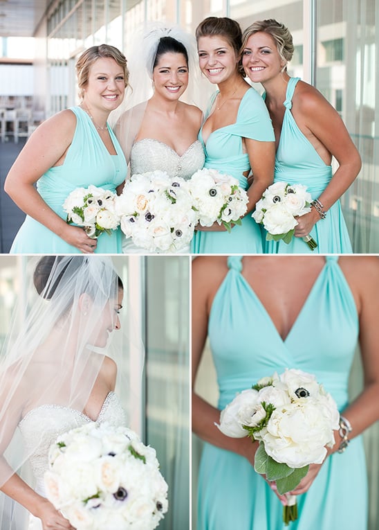 twist wrap bridesmaid dresses @weddingchicks