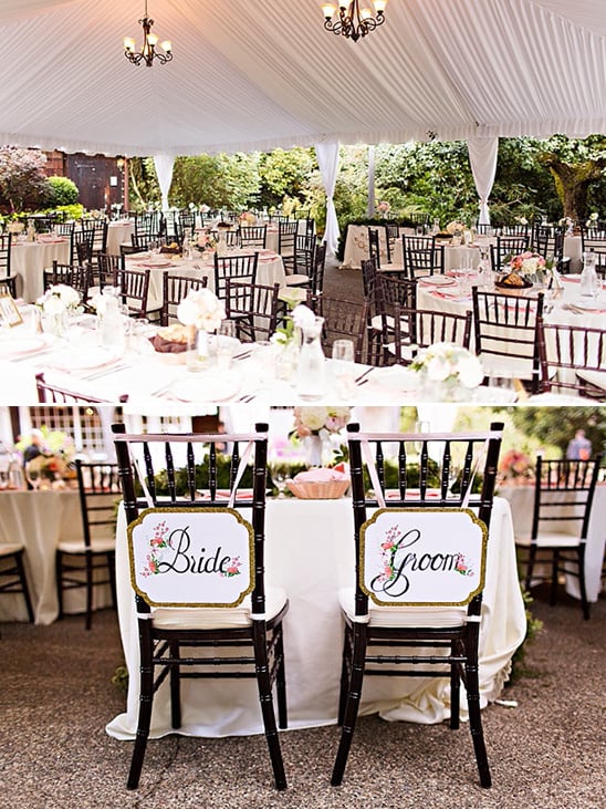 elegant tented wedding reception ideas @weddingchicks