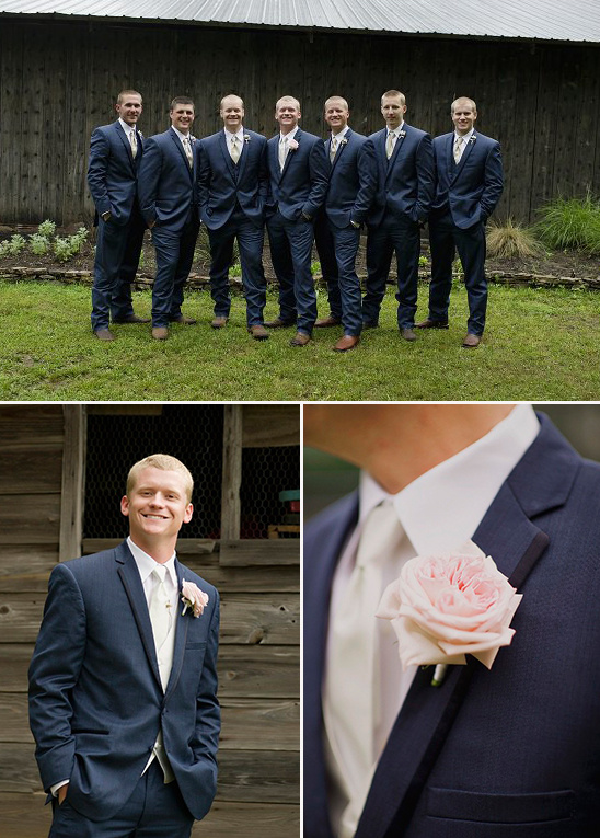 Navy and pink groomsman ideas @weddingchicks