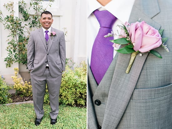 purple and gray groomsman looks @weddingchicks