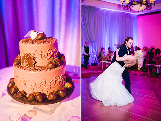 chocolate strawberry topped grooms cake @weddingchicks