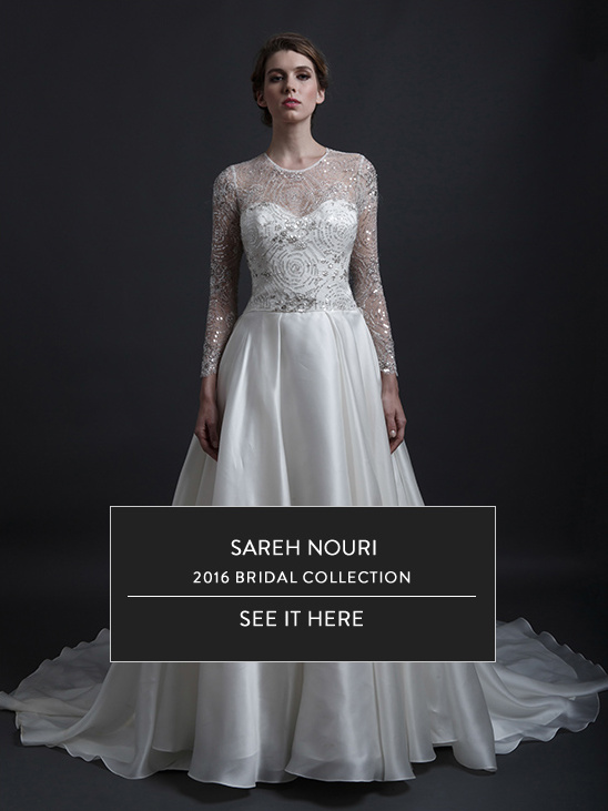 Elegant Sareh Nouri wedding dress from the 2016 bridal collection