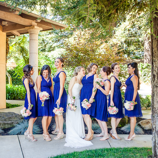 classic bridesmaids in blue @weddingchicks
