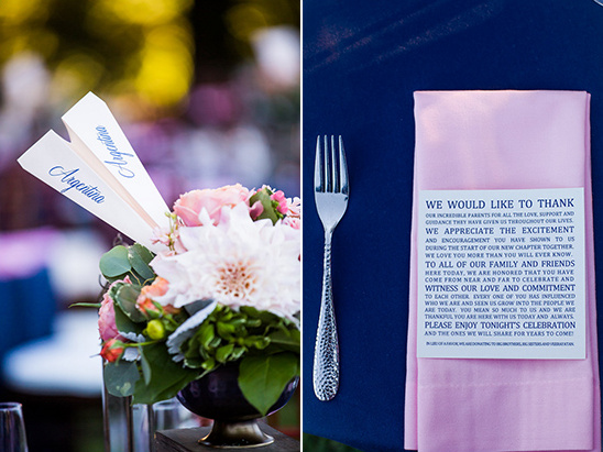 paper airplain table names and thank you note @weddingchicks