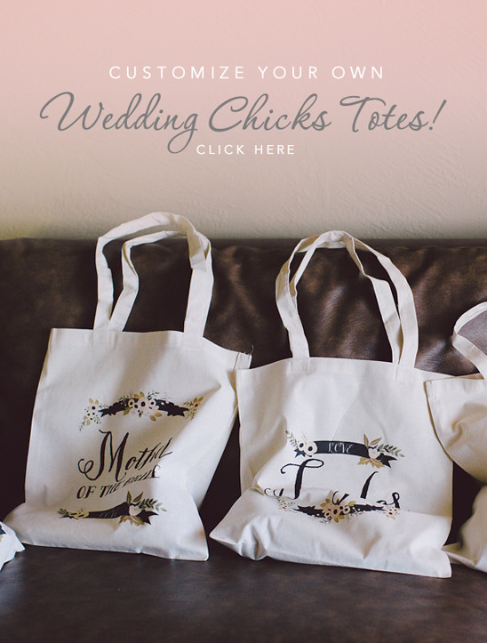 wedding chicks customizable totes @weddingchicks