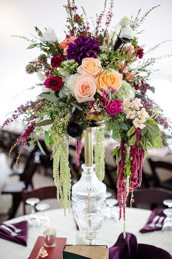 tall floral centerpieces @weddingchicks