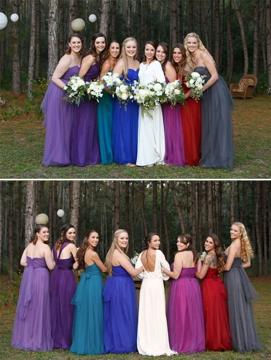 jewel toned bridesmaid dresses @weddingchicks