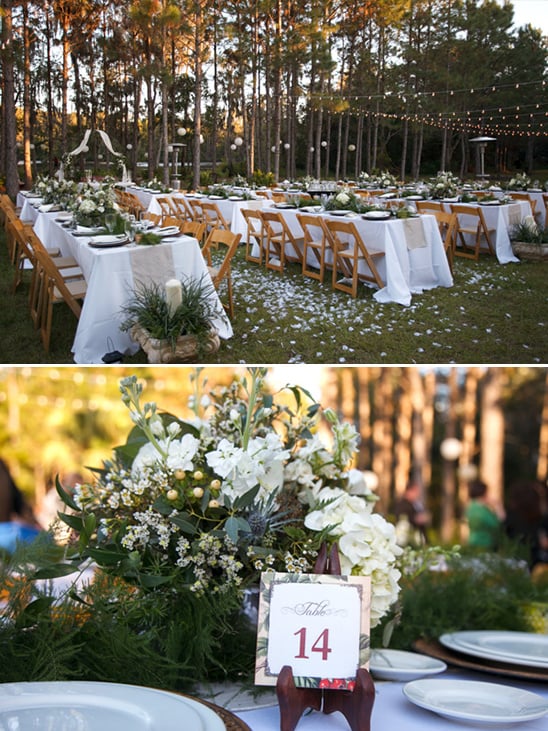 woodland wedding reception @weddingchicks