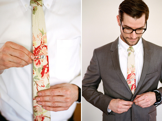 Man wearing floral tie with suit, style and fashion inspiration