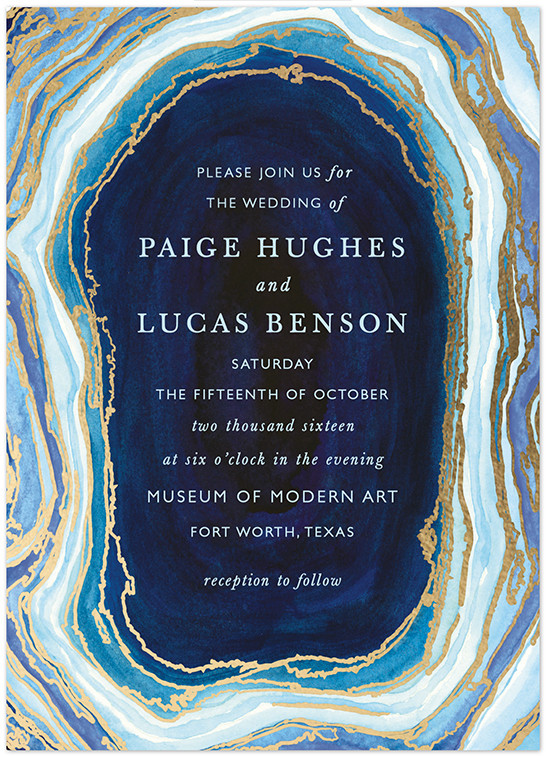 geode wedding invite from @minted