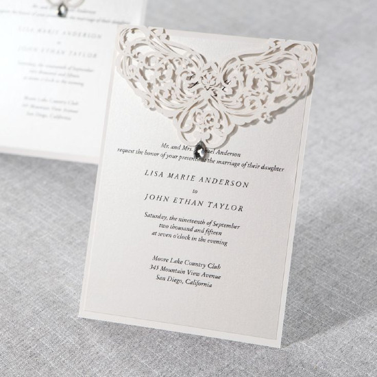 B Wedding Invitations