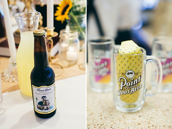custome root beer lables and steins @weddingchicks