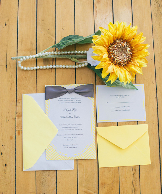 yellow wedding invites @weddingchicks