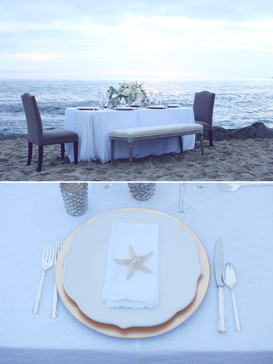 ocean inspired table decor @weddingchicks