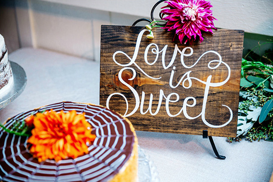 love is sweet dessert table sign @weddingchicks
