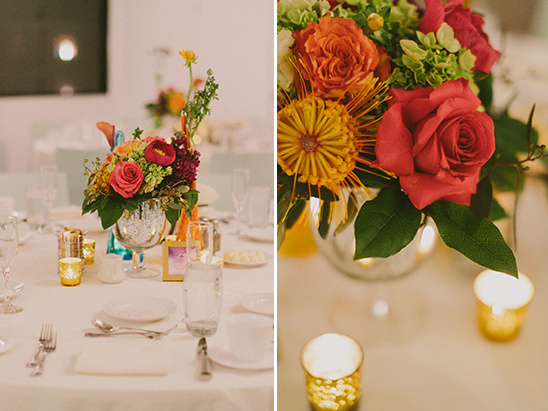 Flowers and candles centerpiece ideas @weddingchicks