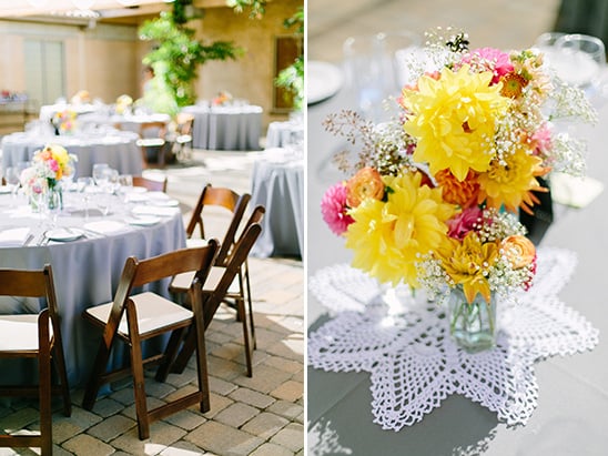 beautiful bright floral centerpieces @weddingchicks